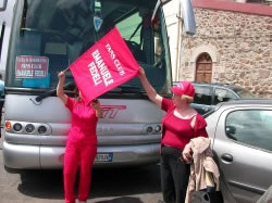 Arrivati a CAPO TESTA qualcuno sventola finalmente la bandiera ufficiale del fans club!!!!